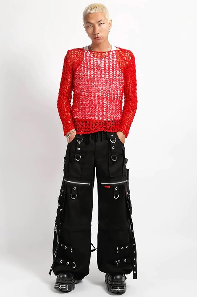 Tripp NYC X-Strap Zip Off Pants [Black/Black] XXS at Amazon